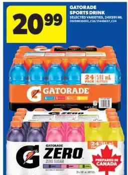 Real Canadian Superstore GATORADE SPORTS DRINK, 24X591 ML offer