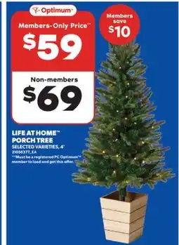 Real Canadian Superstore LIFE AT HOME PORCH TREE, 4' offer
