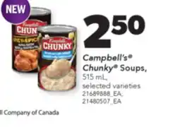 Real Canadian Superstore CAMPBELL'S CHUNKY SOUPS, 515 ML offer