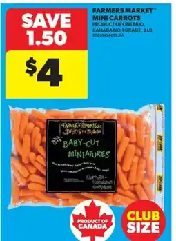 Real Canadian Superstore FARMERS MARKET MINI CARROTS, 2 LB offer