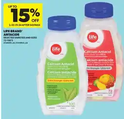 Real Canadian Superstore LIFE BRAND ANTACIDS, 72-100' S offer