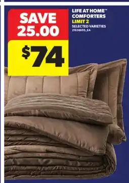 Real Canadian Superstore LIFE AT HOME COMFORTERS offer