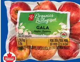 Real Canadian Superstore PC ORGANICS GALA APPLES, 3 LB offer