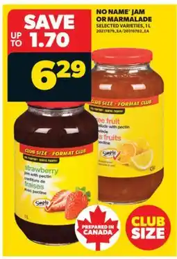 Real Canadian Superstore NO NAME JAM OR MARMALADE, 1 L offer