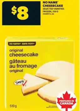 Real Canadian Superstore NO NAME CHEESECAKE, 510 G offer