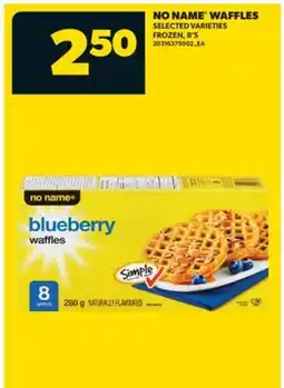 Real Canadian Superstore NO NAME WAFFLES, 8'S offer