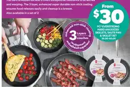 Real Canadian Superstore PC EVERSTRONG HARD ANODIZED SKILLETS, SAUTE PAN & SKILLET SET offer