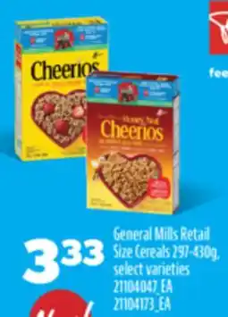 Real Canadian Superstore GENERAL MILLS RETAIL SIZE CEREALS, 297-430 G offer