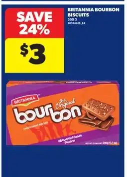 Real Canadian Superstore BRITANNIA BOURBON BISCUITS, 390 G offer