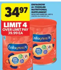 Real Canadian Superstore ENFAGROW A+ TODDLER NUTRITIONAL SUPPLEMENT, 907 G offer