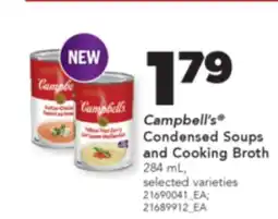 Real Canadian Superstore CAMPBELL'S CONDENSED SOUPS AND COOKING BROTH, 284 ML offer