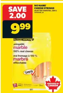 Real Canadian Superstore NO NAME CHEESE STRINGS, 588 G offer