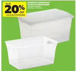 Real Canadian Superstore EVERYDAY ESSENTIALS PLASTIC STORAGE BINS offer