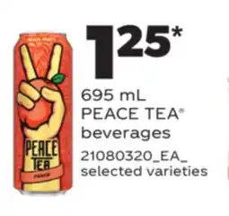 Real Canadian Superstore PEACE TEA BEVERAGES, 695 ML offer