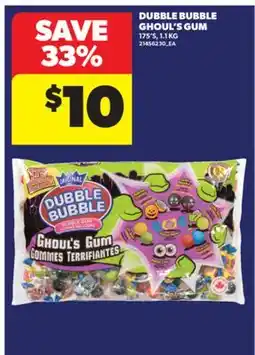 Real Canadian Superstore DUBBLE BUBBLE GHOUL'S GUM, 175' S, 1.1 KG offer