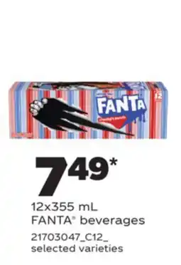 Real Canadian Superstore FANTA BEVERAGES, 12X355 ML offer