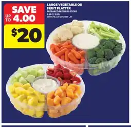 Real Canadian Superstore LARGE VEGETABLE OR FRUIT PLATTER, 1.58-2.2 KG offer
