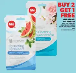 Real Canadian Superstore LIFE BRAND FACE MASKS offer