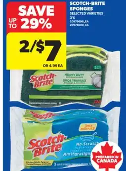 Real Canadian Superstore SCOTCH-BRITE SPONGES, 3' S offer