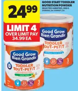 Real Canadian Superstore GOOD START TODDLER NUTRITION POWDER, 850 G offer