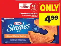 Real Canadian Superstore KRAFT CHEESE SLICES, 410 G offer