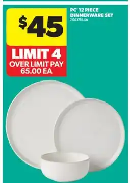 Real Canadian Superstore PC 12 PIECE DINNERWARE SET offer