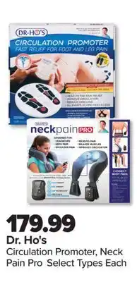 PharmaChoice Dr. Ho's Circulation Promoter, Neck Pain Pro offer