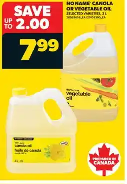 Real Canadian Superstore NO NAME CANOLA OR VEGETABLE OIL, 3 L offer