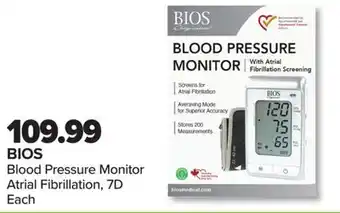 PharmaChoice BIOS Blood Pressure Monitor Atrial Fibrillation offer