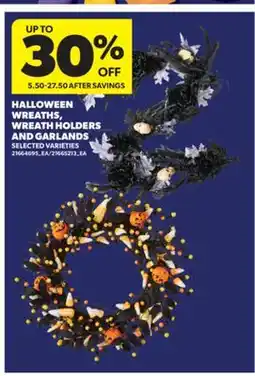 Real Canadian Superstore HALLOWEEN WREATHS, WREATH HOLDERS AND GARLANDS offer