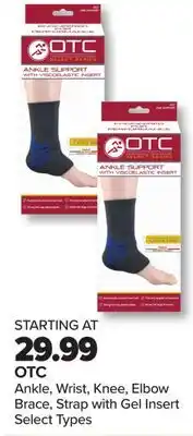 PharmaChoice OTC Ankle, Wrist, Knee, Elbow Brace, Strap with Gel Insert offer