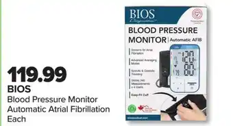 PharmaChoice BIOS Blood Pressure Monitor Automatic Atrial Fibrillation offer