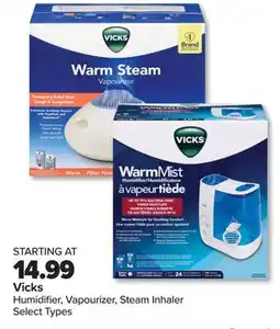 PharmaChoice Vicks Humidifier, Vapourizer, Steam Inhaler offer