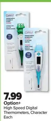 PharmaChoice Option+ High Speed Digital Thermometers offer