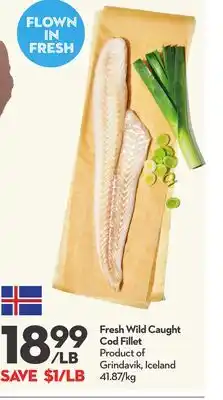 Longo's Fresh Wild Caught Cod Fillet offer