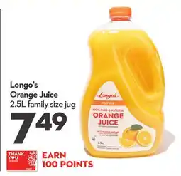 Longo's Longo's Orange Juice offer