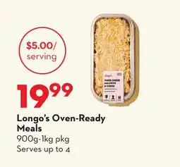 Longo's Longo's Oven-Ready Meals offer