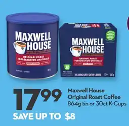 Longo's Maxwell House Original Roast Coffee offer