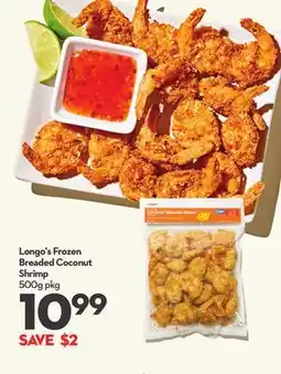 Longo's Longo's Frozen Breaded Coconut Shrimp offer