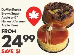 Longo's Dufflet Rustic Brown Sugar Apple or 8˝ Harvest Caramel Apple Cake offer