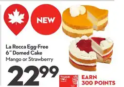 Longo's La Rocca Egg-Free 6˝ Domed Cake offer