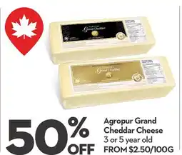 Longo's Agropur Grand Cheddar Cheese offer