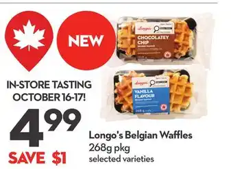 Longo's Longo's Belgian Waffles offer