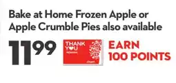 Longo's Bake at Home Frozen Apple or Apple Crumble Pies offer
