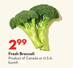 Longo's Fresh Broccoli offer