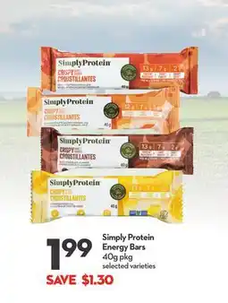 Longo's Simply Protein Energy Bars offer