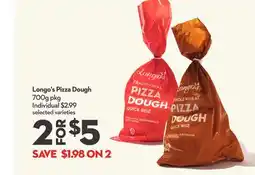 Longo's Longo's Pizza Dough offer