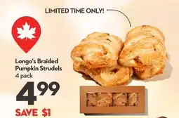 Longo's Braided Pumpkin Strudels offer