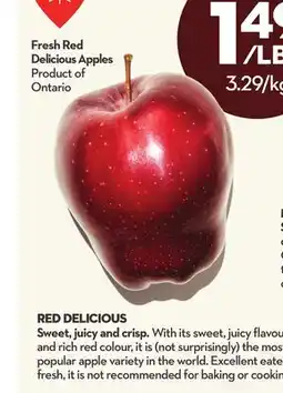 Longo's Fresh Red Delicious Apples offer