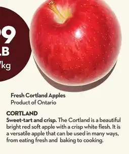 Longo's Fresh Cortland Apples offer
